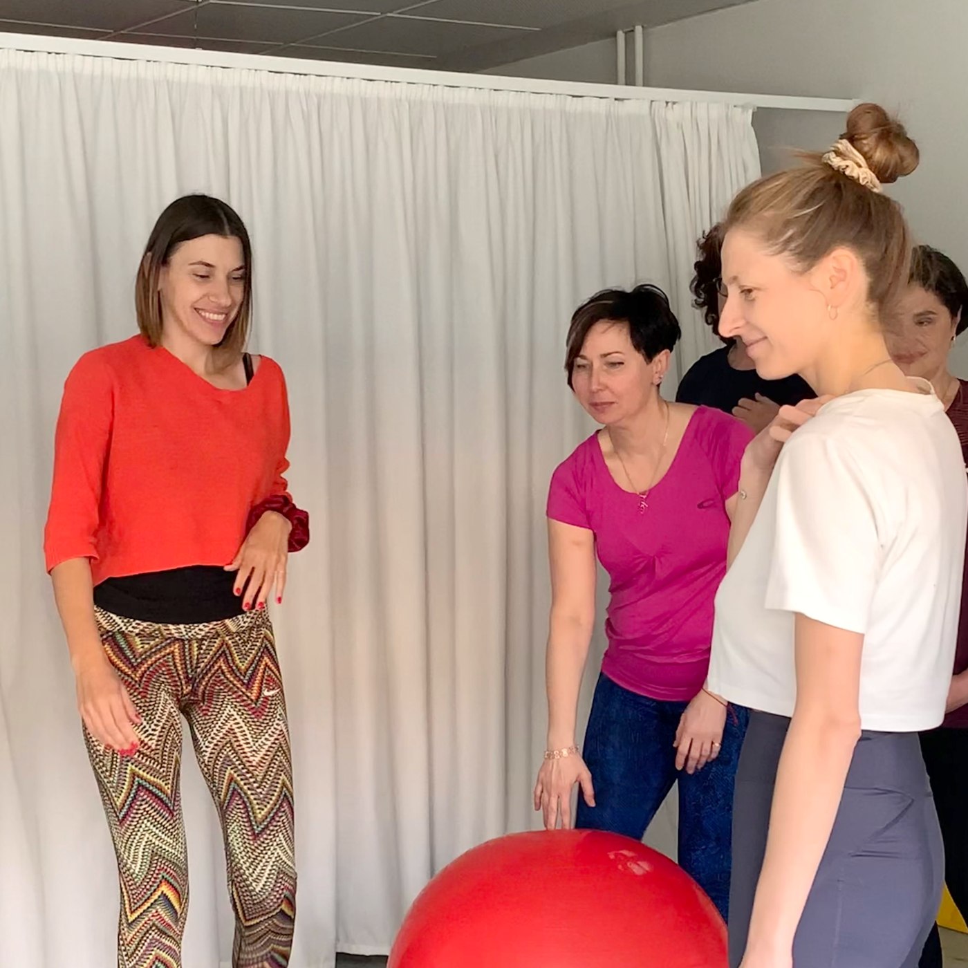 Group class with movement and play
